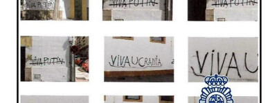 В Малаге арестовали мужчину за граффити в поддержку вторжения России в Украину