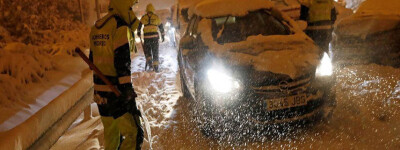 В Испании из-за снежной бури закрыто более 100 дорог