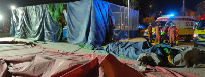 В результате обрушения надувного замка в Мислате пострадали 9 детей