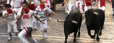 Как проводится бег с быками в Испании