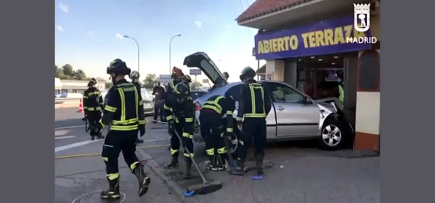 Погоня на машинах в Мадриде