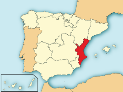 Валенсийское сообщество на карте