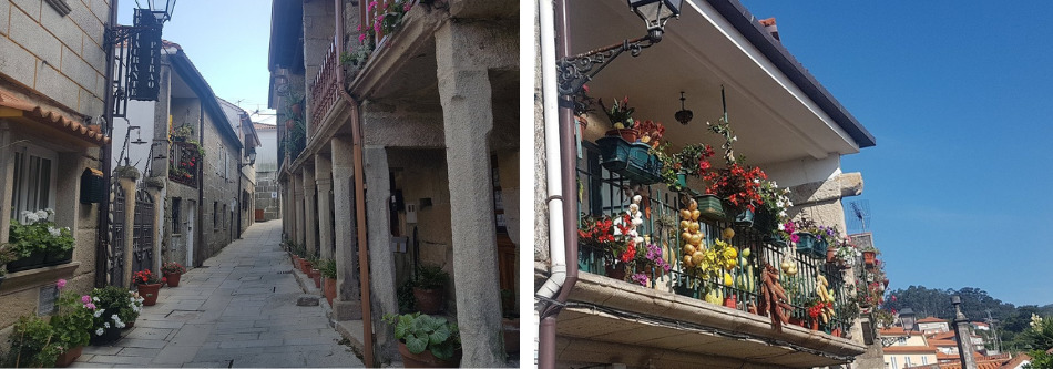 Цветы на балконах домов Комбарро.