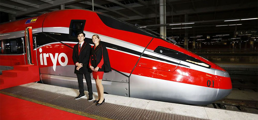 Парк поездов Iryo будет перевозить пассажиров по маршруту Мадрид-Барселона с ноября