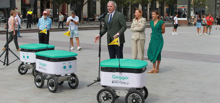 Goggo Network выбрала Сарагосу для тестирования роботов, доставляющих еды на дом