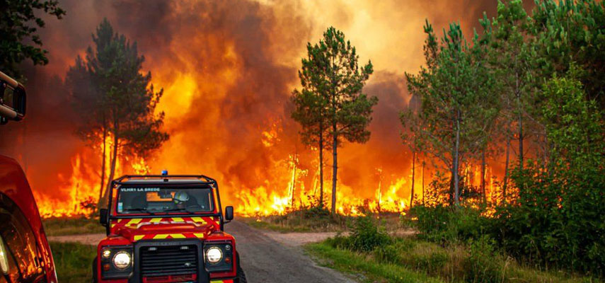 В Испании продолжают бушевать сильные лесные пожары