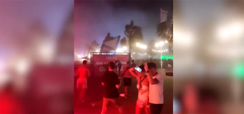 На фестивале «Медуза» в Валенсии из-за сильного ветра один человек погиб и 17 ранены