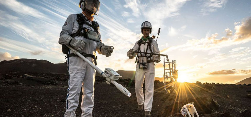 На одном из Канарских островов астронавты готовятся к полетам на другие планеты