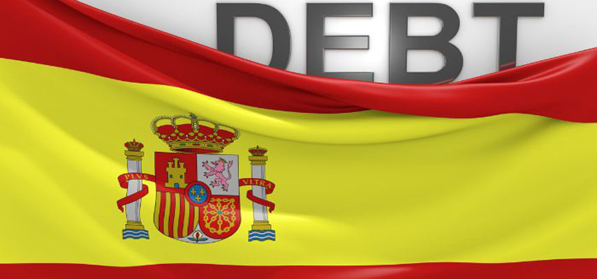 У Испании самый большой государственный долг среди всех стран еврозоны