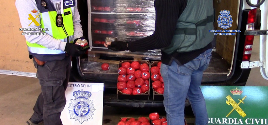 В Испании полиция обнаружила наркотики, спрятанные в поддельных помидорах