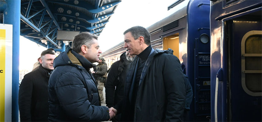 Премьер-министр Испании Санчес прибыл в Украину для переговоров с Зеленским