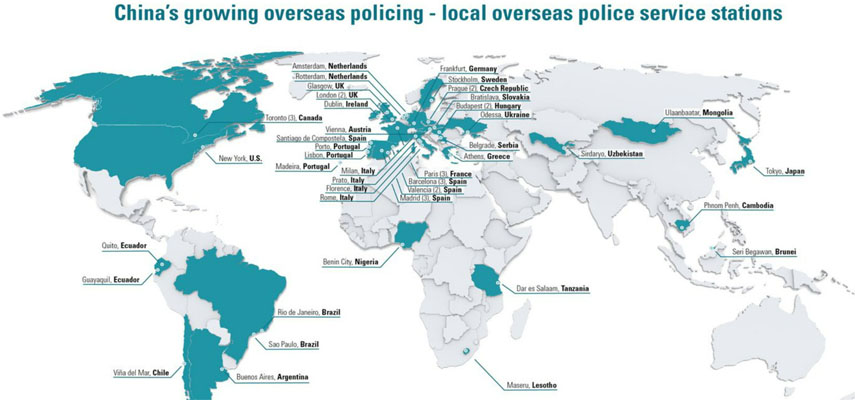 Испания находится в состоянии повышенной готовности из-за тайных китайских полицейских участков