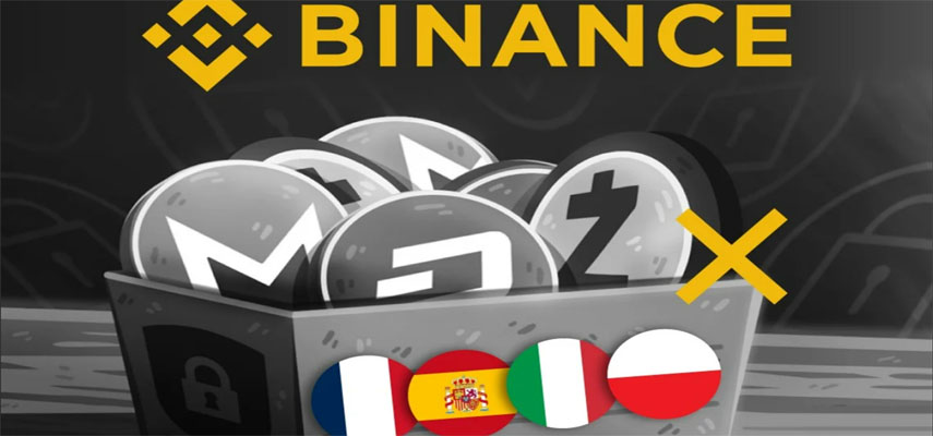 Криптовалюта станет менее приватной в Европе, поскольку Binance исключит токены конфиденциальности в Испании, Франции, Польше и Италии