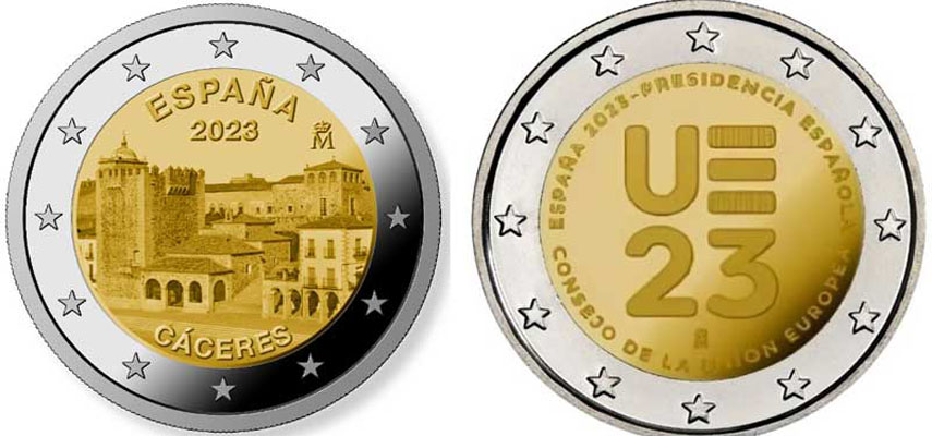 Поступила в обращение новая монета, созданная в ознаменование председательства Испании в Совете ЕС