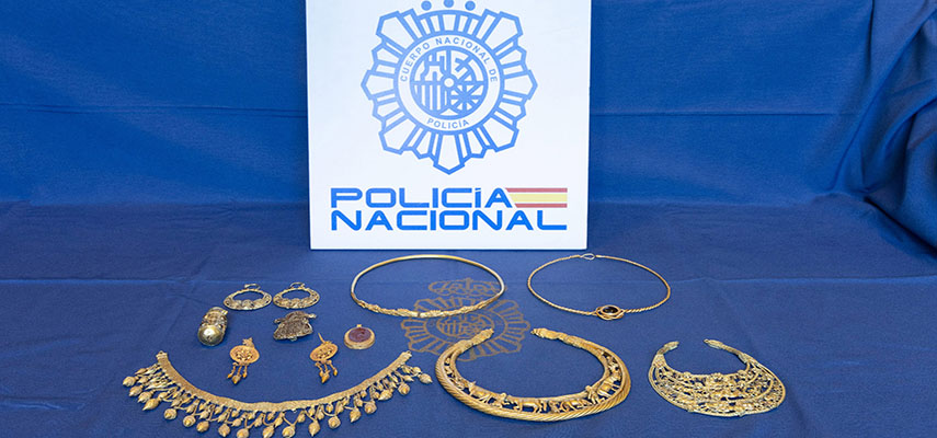 Украденное в Украине золото стоимостью 60 миллионов евро найдено испанской полицией
