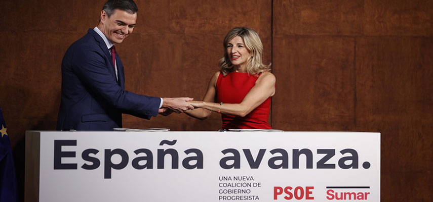 PSOE и Sumar заключили правительственное соглашение, включающее сокращение рабочего времени