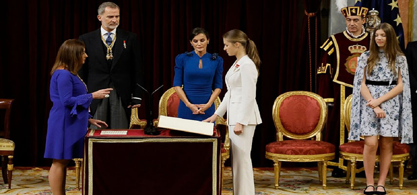 Наследница престола Испании принцесса Леонор присягнула на верность конституции