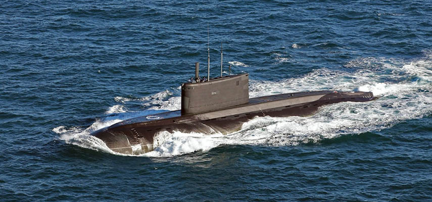 Испанский фрегат в Средиземном море наблюдал за российской подводной лодкой «Уфа»